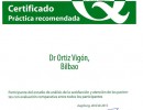 Certificado práctica recomendada Dr. Ortiz-Vigón