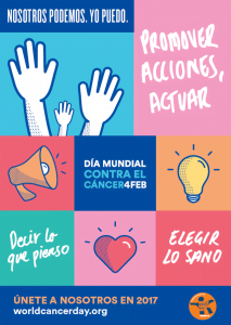 Poster de World Cáncer Day