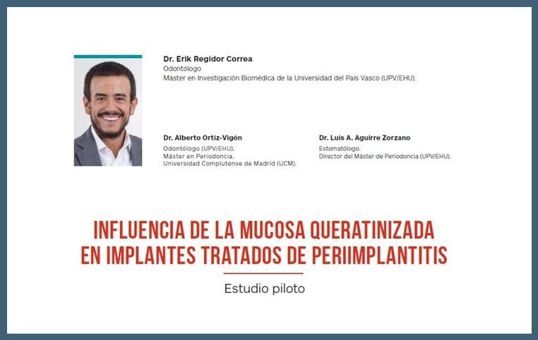 Articulo de investigacion Influencia de la mucosa queratinizada en implantes tratados de periimplantitis
