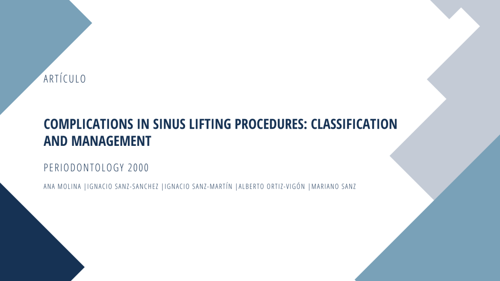 Periodontology 2000 sinus lifting procedure